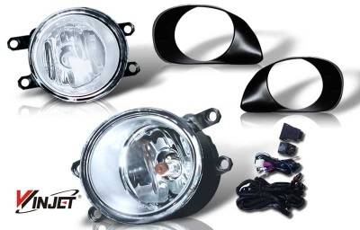 WinJet - Toyota Yaris WinJet OEM Fog Light - Clear - Wiring Kit Included - WJ30-0073-09