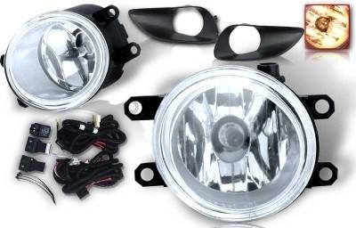 WinJet - Toyota Yaris WinJet OEM Fog Light - Clear - Wiring Kit Included - WJ30-0074-09