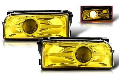 WinJet - BMW 3 Series WinJet Halo Projector Fog Light - Yellow - WJ30-0078-12