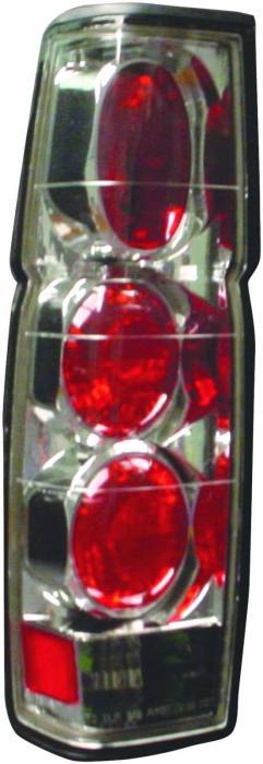 APC - Nissan Pickup APC Euro Taillights with Chrome Housing - 404170TLR