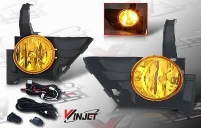 WinJet - Honda CRV WinJet OEM Fog Light - Yellow - Wiring Kit Included - WJ30-0082-12
