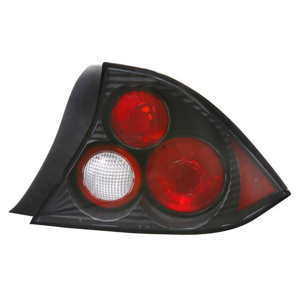 APC - Honda Civic 2DR APC Euro Taillights with Black Housing - 404194TLB