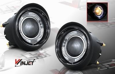 WinJet - Nissan Murano WinJet Halo Projector Fog Light - Smoke - WJ30-0092-11