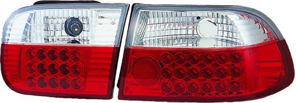 APC - Honda Civic HB APC LED Taillights with Red & Clear Lens - 406230TLR