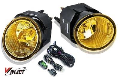 WinJet - Nissan Maxima WinJet OEM Fog Light - Yellow - Wiring Kit Included - WJ30-0097-12