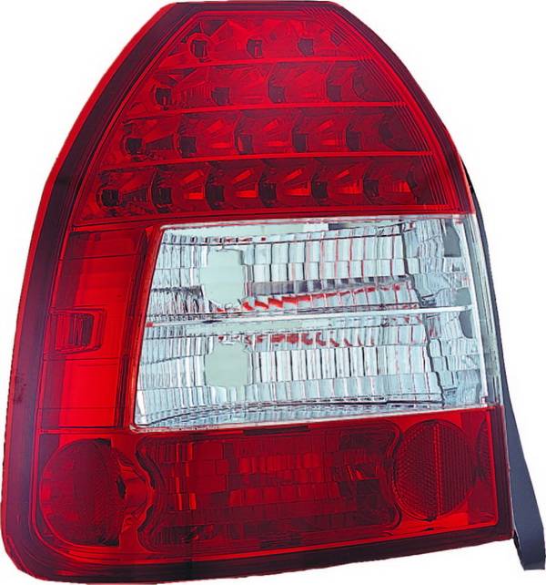 APC - Honda Civic HB APC LED Taillights with Red & Clear Lens - 406275TLR