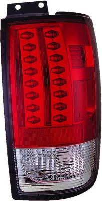 APC - Ford Expedition APC LED Taillights with Red & Clear Lens - 406542TLR