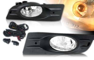 WinJet - Honda Accord 2DR WinJet OEM Fog Light - Smoke - Wiring Kit Included - WJ30-0098-11