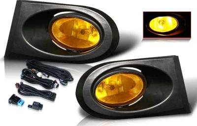 WinJet - Acura RSX WinJet OEM Fog Light - Yellow - Wiring Kit Included - WJ30-0099-12