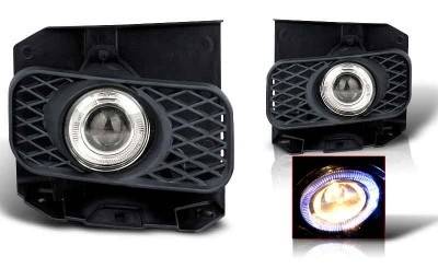 WinJet - Ford F150 WinJet Halo Projector Fog Light - Smoke - WJ30-0100-11