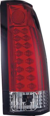 APC - Chevrolet Suburban APC LED Taillights with Red & Clear Lens - 406618TLR