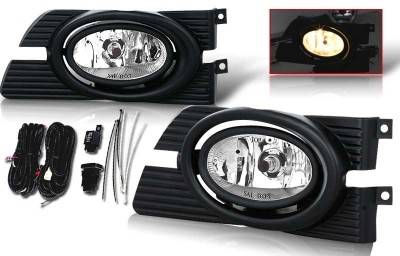 WinJet - Honda Accord 4DR WinJet OEM Fog Light - Smoke - Wiring Kit Included - WJ30-0103-11