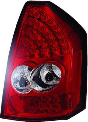 APC - Chrysler 300 APC LED Taillights with Red & Clear Lens - 406811TLR
