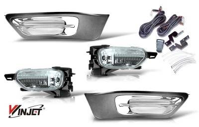 WinJet - Honda CRV WinJet OEM Fog Light - Smoke - Wiring Kit Included - WJ30-0105-11