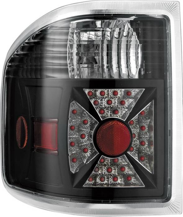APC - Ford F150 APC Diamond Cut Taillights with Black Housing - 407523TLB