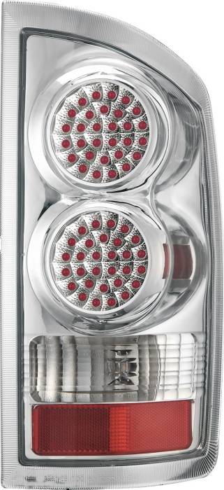 APC - Dodge Ram APC Diamond Cut Taillights with Chrome Housing - 407524TLC