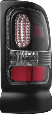 APC - Dodge Ram APC Diamond Cut Taillights with Black Housing - 407536TLB