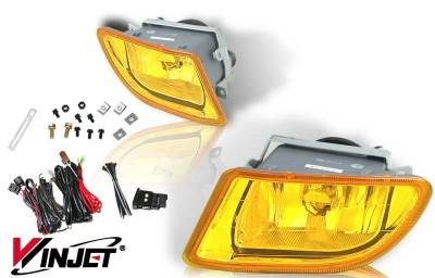 WinJet - Honda Odyssey WinJet OEM Fog Light - Yellow - Wiring Kit Included - WJ30-0135-12