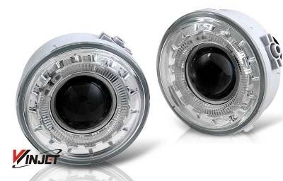 WinJet - Ford F150 WinJet Halo Projector Fog Light - Clear - WJ30-0155-09