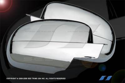 SES Trim - Chevrolet Avalanche SES Trim ABS Chrome Full Mirror Cover - MC110F