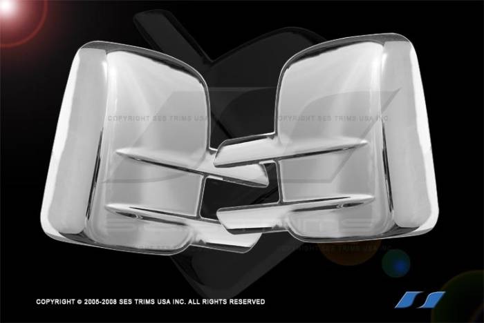 SES Trim - Chevrolet Silverado SES Trim ABS Chrome Mirror Cover - MC123F