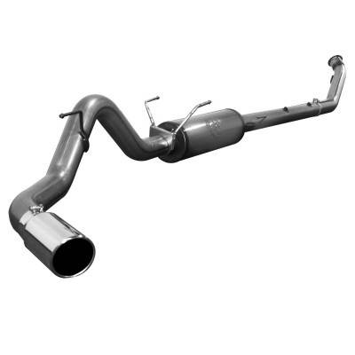 aFe - Dodge Ram aFe Large Bore HD Turbo-Back Exhaust System Aluminum - with Muffler - 49-12009