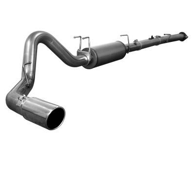 aFe - Ford F250 aFe Large Bore HD Turbo-Back Exhaust System Aluminum with Muffler - 49-13022