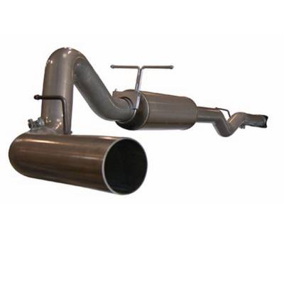 aFe - GMC Sierra aFe Large Bore HD Cat-Back Exhaust System Aluminum - 49-14001