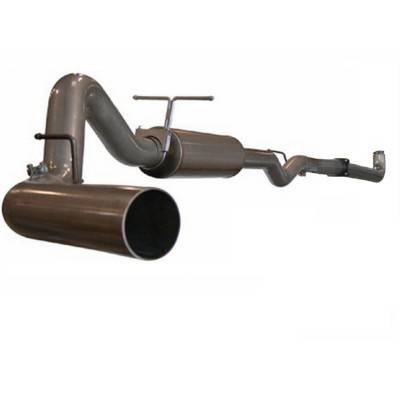 aFe - GMC Sierra aFe Large Bore HD Turbo-Back Exhaust System Aluminum - 49-14003
