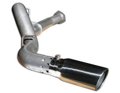 aFe - GMC Sierra aFe Large Bore HD DPF-Back Exhaust System Aluminum - 49-14004
