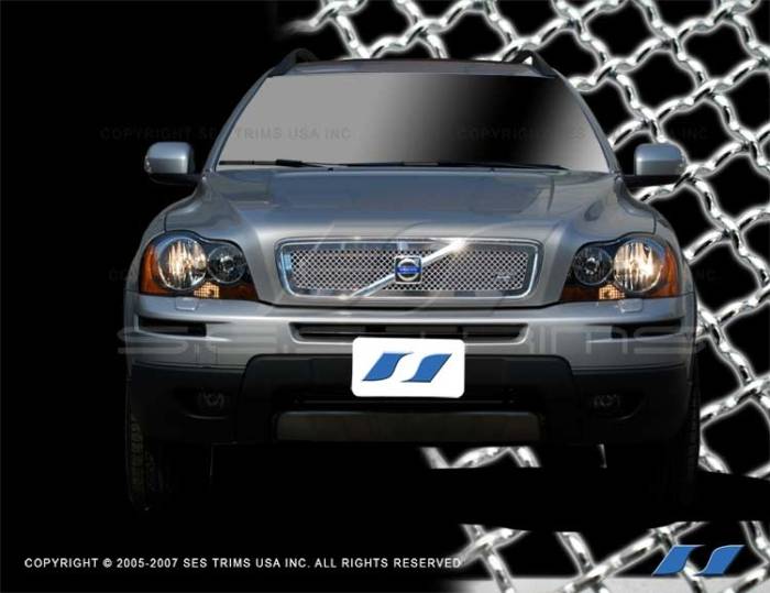SES Trim - Volvo XC90 SES Trim Chrome Plated Stainless Steel Mesh Grille - MG102