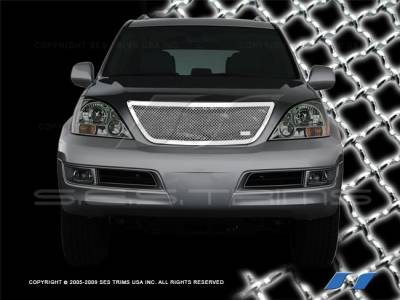 SES Trim - Lexus GX SES Trim Chrome Plated Stainless Steel Mesh Grille - MG111