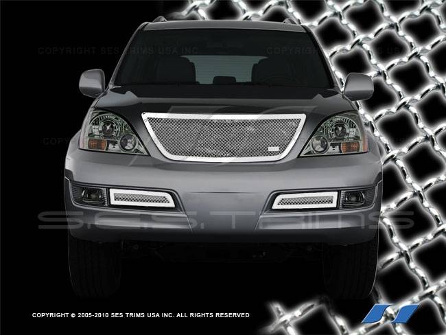 SES Trim - Lexus GX SES Trim Chrome Plated Stainless Steel Mesh Grille - MG111B