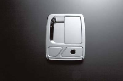 All Sales - All Sales Chrome Billet Door Handle Replacements - Left and Right Side with Lock - 510C