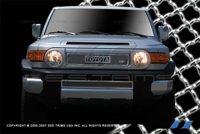SES Trim - Toyota FJ Cruiser SES Trim Chrome Plated Stainless Steel Mesh Grille - MG169A-B