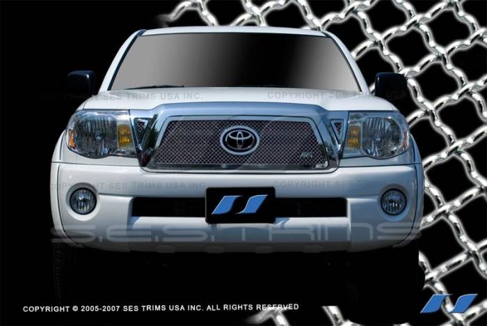 SES Trim - Toyota Tacoma SES Trim Chrome Plated Stainless Steel Mesh Grille - MG171