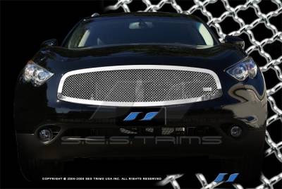 SES Trim - Infiniti FX35 SES Trim Chrome Plated Stainless Steel Mesh Grille - MG198