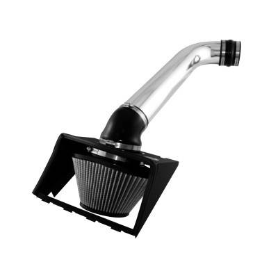 aFe - Ford F150 aFe MagnumForce Pro-Dry-S Stage 2 Air Intake System - Polished Tube with TB Spacer - 51-11623