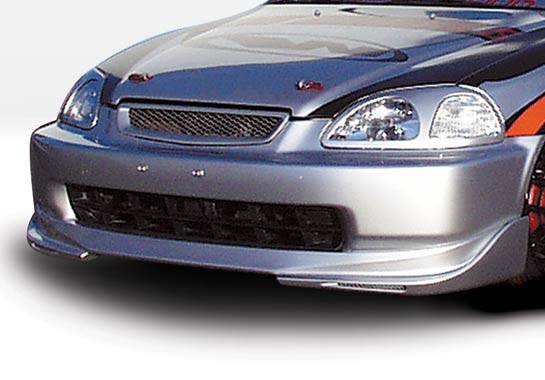 VIS Racing - Honda Civic VIS Racing W-Type Front Lip - Polyurethane - 890500