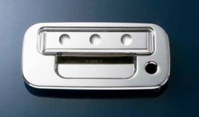 All Sales - All Sales Polished Billet Tailgate Handle Assembly with Dimpled Handle - 523D