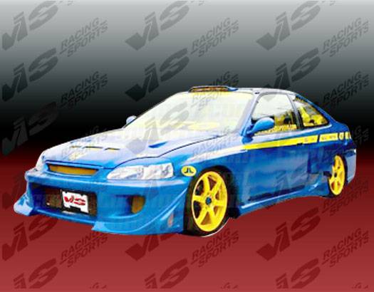 VIS Racing - Honda Civic 2DR VIS Racing Battle Z Front Bumper - 01HDCVC2DBZ-001