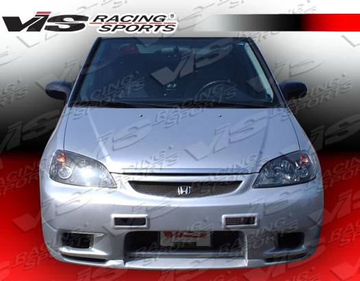 VIS Racing - Honda Civic 2DR & 4DR VIS Racing Omega Front Bumper - Polyurethane - 01HDCVC2DOMA-001P