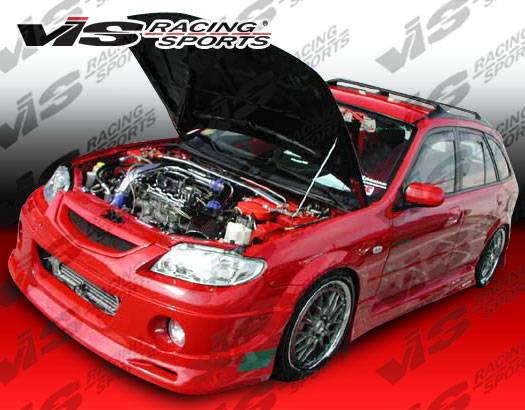 Mazda Protege VIS Racing Spike Front Bumper - 01MZ3234DSPK-001