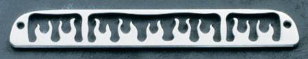 All Sales - All Sales Third Brake Light Cover - Flame Design - Polished - 54115P