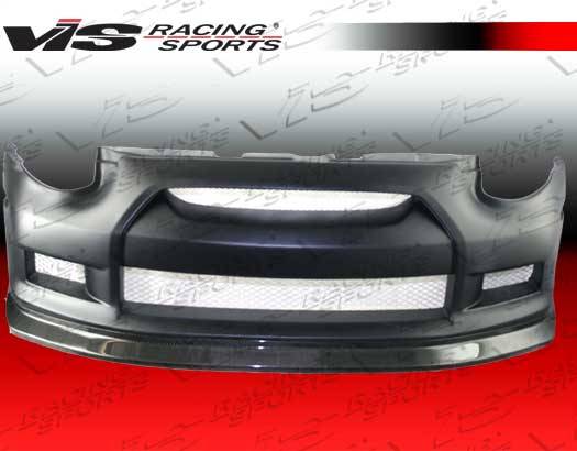 VIS Racing - Infiniti G35 2DR VIS Racing GTR Front Bumper - Carbon Fiber Center - 03ING352DGTR-001CC