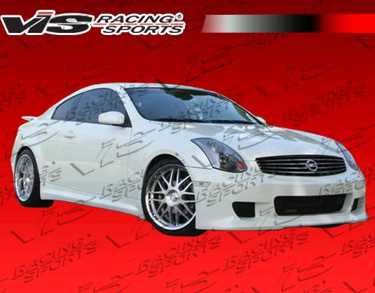 Infiniti G35 2DR VIS Racing Kuruma Z Front Bumper - Polyurethane