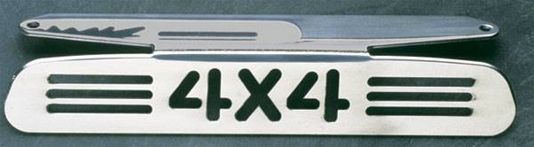 All Sales - All Sales Third Brake Light Cover - 4X4 Design - Polished - 55012P