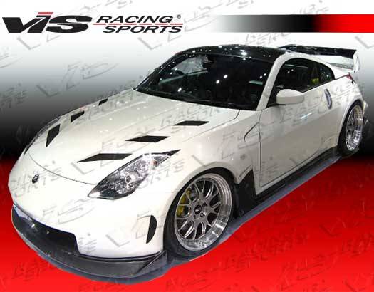 VIS Racing - Nissan 350Z VIS Racing AMS Widebody Front Bumper - 03NS3502DAMSWB-001