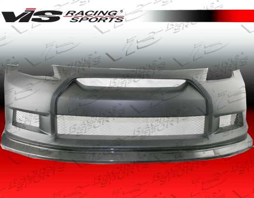 VIS Racing - Nissan 350Z VIS Racing GTR Front Bumper - Carbon Fiber Center - 03NS3502DGTR-001CC