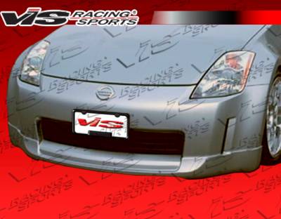 VIS Racing - Nissan 350Z VIS Racing Wings Front Lip - Polyurethane - 03NS3502DWIN-011P